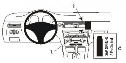 Fixation voiture Proclip  Brodit BMW 316-330/E90/E91/E92/E93  PAS pour les modèles avec option GPS d'origine. SEULEMENT pour la finition bois Réf 853740