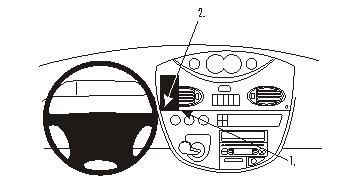 Fixation voiture Proclip  Brodit LDV Maxus Réf 853749