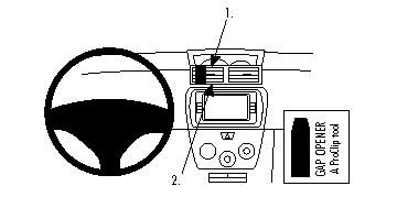 Fixation voiture Proclip  Brodit Daihatsu Materia Réf 853776