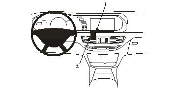 Fixation voiture Proclip  Brodit Mercedes Benz S-Class Réf 853852