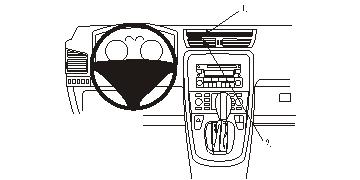 Fixation voiture Proclip  Brodit Fiat Croma Réf 853862