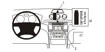 Fixation voiture Proclip  Brodit Ford Galaxy  Pour les modèles à la fois avec et sans compartiment de stockage supérieure. Réf 853865