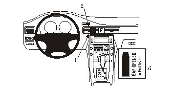 Fixation voiture Proclip  Brodit Volvo S80  PAS pour la finition bois Réf 853867