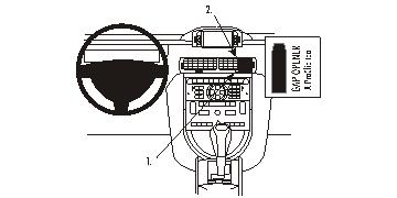 Fixation voiture Proclip  Brodit Citroen C6 Réf 853880