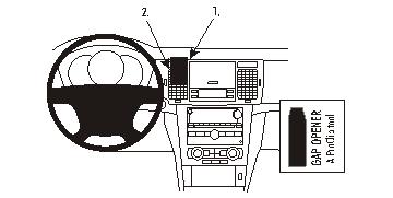 Fixation voiture Proclip  Brodit Chevrolet Epica Réf 853899