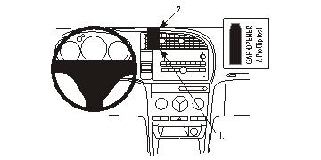 Fixation voiture Proclip  Brodit Saab 9-3  PAS pour les modèles avec option GPS d'origine. Réf 853901