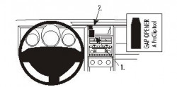 Fixation voiture Proclip  Brodit Dodge Nitro  PAS pour les modèles avec écran de navigation. Réf 853929