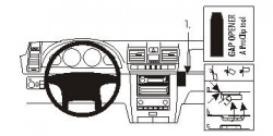 Fixation voiture Proclip  Brodit Ssang Yong Rexton Réf 853952