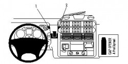 Fixation voiture Proclip  Brodit Iveco Stralis Réf 853970
