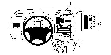 Fixation voiture Proclip  Brodit Citroen Jumpy III Réf 853972