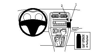 Fixation voiture Proclip  Brodit Toyota Auris  PAS pour les modèles avec option GPS d'origine. Réf 853985