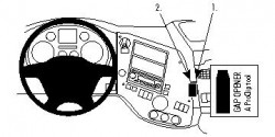 Fixation voiture Proclip  Brodit Daf XF Réf 853988