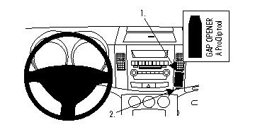 Fixation voiture Proclip  Brodit Citroen C-Crosser Réf 854001