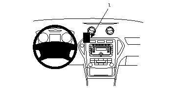 Fixation voiture Proclip  Brodit Ford Mondeo  PAS pour les modèles avec écran de navigation. PAS pour les affaires X. Réf 854055