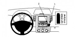 Fixation voiture Proclip  Brodit Nissan X-Trail Réf 854068