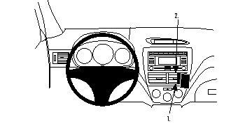 Fixation voiture Proclip  Brodit Subaru Forester Réf 854083