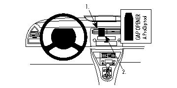 Fixation voiture Proclip  Brodit Citroen C4  PAS pour les modèles avec écran de navigation. Réf 854127