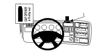 Fixation voiture Proclip  Brodit Scania R-series Réf 854160
