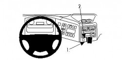 Fixation voiture Proclip  Brodit Mercedes Benz Atego Réf 854180