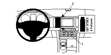 Fixation voiture Proclip  Brodit Jaguar XF Réf 854200