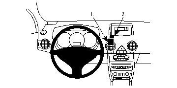 Fixation voiture Proclip  Brodit Renault Koleos Réf 854222