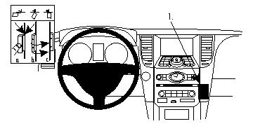 Fixation voiture Proclip  Brodit Infiniti FX35 Réf 854242