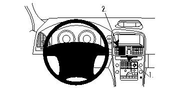 Fixation voiture Proclip  Brodit Volvo XC60 Réf 854256