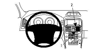 Fixation voiture Proclip  Brodit Volvo XC60 Réf 854257