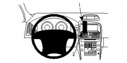 Fixation voiture Proclip  Brodit Volvo XC60  PAS pour les modèles avec option GPS d'origine. Réf 854259