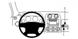 Fixation voiture Proclip  Brodit Jeep Compass Réf 854303