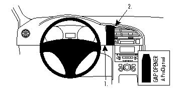 Fixation voiture Proclip  Brodit Peugeot 3008 Réf 854344