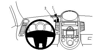 Fixation voiture Proclip  Brodit Kia Soul Réf 854370