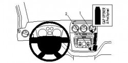 Fixation voiture Proclip  Brodit Ford Tourneo Connect  PAS pour les modèles avec port USB. Réf 854380