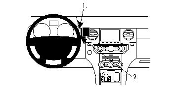 Fixation voiture Proclip  Brodit Land Rover Discovery 4 Réf 854412