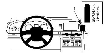 Fixation voiture Proclip  Brodit Audi A6 Réf 854430