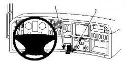 Fixation voiture Proclip  Brodit Scania G-series Réf 854479