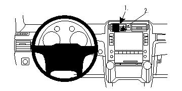 Fixation voiture Proclip  Brodit Lexus GX Series Réf 854495