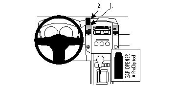 Fixation voiture Proclip  Brodit Nissan King Cab Réf 854520