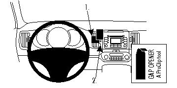 Fixation voiture Proclip  Brodit Kia Sportage Réf 854557