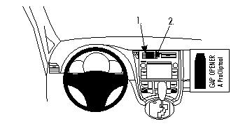 Fixation voiture Proclip  Brodit Subaru Trezia Réf 854612