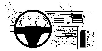 Fixation voiture Proclip  Brodit Mazda 5 Réf 854623