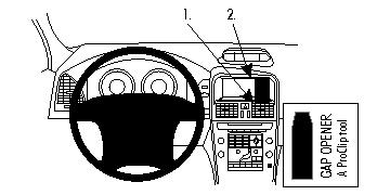 Fixation voiture Proclip  Brodit Volvo XC60 Réf 854625