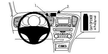 Fixation voiture Proclip  Brodit Kia Optima Réf 854641