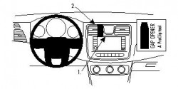 Fixation voiture Proclip  Brodit Chrysler 200  SEULEMENT pour les modèles avec inclinaison vers le bas de l'écran d'informations. Réf 854645