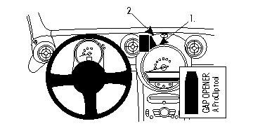 Fixation voiture Proclip  Brodit Mini Cooper Country Man Réf 854661