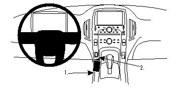 Fixation voiture Proclip  Brodit Chevrolet Volt Réf 854663