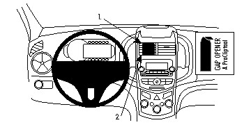 Fixation voiture Proclip  Brodit Chevrolet Aveo Réf 854680