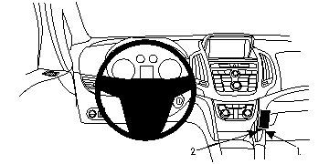 Fixation voiture Proclip  Brodit Opel Zafira C Réf 854734