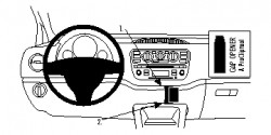 Fixation voiture Proclip  Brodit Seat Mii  PAS pour Seat Mii Entrée. PAS Skoda Citigo pour active et de l'Arctique. PAS pour Volkswagen Ramasser. Réf 854737