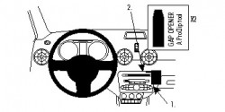 Fixation voiture Proclip  Brodit Audi A1 Réf 854756